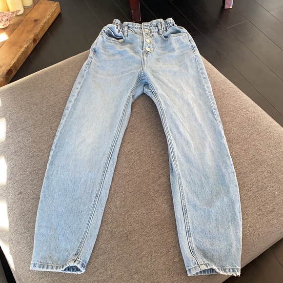 ZARA Drawstring High waisted  jeans size 2 - Picture 8 of 11